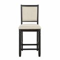 Homelegance Asher Counter Height Chair, Black 5800BK-24