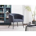 Homelegance Khryseoi Accent Chair, Grey Sheep wool-like fabric HM1404GY-1