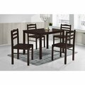 Homelegance Radiance 5PC Dining Set, Table + 4 Chairs HM5373BR-5PC