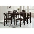 Homelegance Radiance 7PC Dining Set, Table + 6 Chairs HM5373BR-7PC