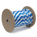 Kingcord 3/8 in. x 600 ft. Blue/White Solid Braid Polypropylene Derby Rope 309761