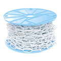 Kingchain 50 ft. White Open Oval Decorative Chain 536791