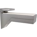 Richelieu Kalabrone Wall Mount Shelf Support for Glass and Wood Shelves  Satin Nickel 166210185