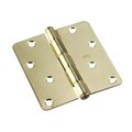 Richelieu 2Pack 4inch 102 mm Full Mortise Butt Hinge, Brass 2822BB