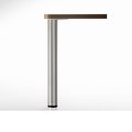 Richelieu Hardware Adjustable Table Leg, 28 in (710 mm), Brushed Nickel 620710175