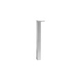 Richelieu Hardware Adjustable Square Leg, 27 3/4 in (705 mm), Stainless Steel, PK 4 644705170