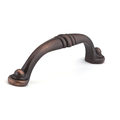 Richelieu Hardware 3-3/4 in. (96 mm) Center-to-Center Brushed Oil-Rubbed Bronze Traditional Drawer Pull BP2373896BORB