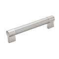 Richelieu Hardware 6-5/16 in. (160 mm) Center-to-Center Brushed Nickel Contemporary Drawer Pull BP500160195