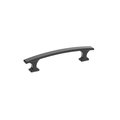 Richelieu Hardware 3 3/4-inch (96 mm) Center to Center Matte Black Transitional Cabinet Pull BP5254096900