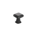 Richelieu Hardware 1 1/8-inch (28 mm) x 1 1/8-inch (28 mm) Matte Black Transitional Cabinet Knob BP867528900