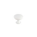 Richelieu Hardware 1 9/16 in (40 mm) White Contemporary Cabinet Knob BP90414030