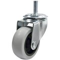 Madico Industrial Casters for General Use, Swivel Without Brake, with Threaded Stem, Gray F24712