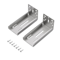 Richelieu Rear Support Bracket for Installing Stainless Steel Frameless Slides on Framed Cabinet, Pair TU304RB2G