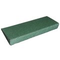 Rubber-Cal "Eco-Safety" Ramp 2.5 in. T x 6 in. W x 19.5 in. L - Green - 1 Pack 04-127-GR-1pk