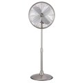 Good Housekeeping 16in Retro Pedestal Fan in Brushed Nickel 92654-BN