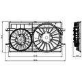 Global Parts Distributors Electric Cooling Fan Assembly, 2811573 2811573