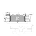 Tyc Automatic Transmission Oil Cooler, 19085 19085
