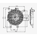 Tyc A/C Condenser Fan Assembly, 610630 610630