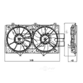 Tyc Dual Radiator&Condenser Fan Assembly 2007-2011 Toyota Camry 2.4L 621900
