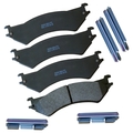 Stop By Bendix Stop Semi-Metallic Disc Brake Pad - Rear, SBM802 SBM802