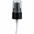 Tricorbraun 20-410 P/P Lotion Pump Black Clear Hood, 4 Inch Dip Tube Treatment 600257