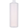 Tricorbraun 32 oz Natural HDPE Plastic Cylinder Round Bottle- 28-410 Neck Finish 029704