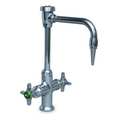 Watersaver Manual Single Hole Mount, 1 Hole Laboratory Faucet, Polished Chrome Plated L414VB