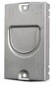 Raco Electrical Box Cover, Square, 1 Gang, Rectangular, Galvanized Steel, Raised 701RD