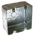 Raco Electrical Box, 30.3 cu in, Handy Box, 2 Gang, Galvanized Steel, Square 683