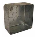 Raco Electrical Box, 30.3 cu in, Square Box, 2 Gang, Galvanized Steel, Square 239