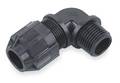 Abb Liquid Tight Connector, 3/4in., 90 deg, Blk 4972NM