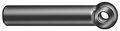 Zoro Select Eye Bolt With Shoulder, 1/2"-13, 3-7/16 in Shank, 3/8 in ID, Steel, Black Oxide Z0042