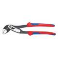 Knipex 7 1/4 in V-Jaw Water Pump Plier Serrated, Bi-Material Grip 88 02 180 SBA