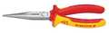Knipex Insulated Long Nose Plier, 8 in., Serrated 26 18 200 SBA