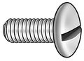 Zoro Select #10-32 x 3/8 in Slotted Truss Machine Screw, Zinc Plated Steel, 100 PK MSTFI-1000370-100P