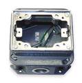 Hubbell Wiring Device-Kellems Electrical Box, 33 cu in, Rectangular Box, 1 Gang, Cast Iron, Rectangular BA2436
