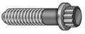 Zoro Select Grade 9, 3/4"-10 Flange Bolt, Plain Alloy Steel, 2 in L, 70 PK 4RXD1