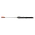 Tough Guy Refrigerator Coil Brush, 4 1/2 in L Handle, 3/4 in- 1-1/2 in L Brush, Wood, Twisted Wire 2FCD7