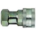 Eaton Aeroquip Hydraulic Quick Connect Hose Coupling, Steel Body, Push-to-Connect Lock, 3/4"-14 Thread Size 5601-12-10S