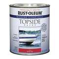 Rust-Oleum Topside Paint, Bright Red, Alkyd 207004