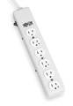 Tripp Lite Outlet Strip, 15A, 6 Outlet, 1.5 ft., White PS-602-HG