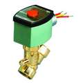 Redhat 120V AC Brass Fuel Gas Solenoid Valve, Normally Closed, 1/2 in Pipe Size 8030G069