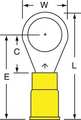 3M 12-10 AWG Vinyl Ring Terminal 3/8" Stud PK500 MVU10-38R/SK