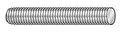 Zoro Select Fully Threaded Rod, 1/4"-28, 3 ft, Steel, Grade 2, Zinc Plated Finish 2333