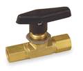 Parker 1/2" FNPT Brass Mini Ball Valve Inline 8F-B8LJ2-BP