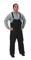 Condor Arctic Bib Overall, Black, Size 54x32 In 2KTH6