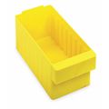 Quantum Storage Systems 25 lb Drawer Storage Bin, High Impact Polystyrene, 5 9/16 in W, 4 5/8 in H, Yellow, 23 7/8 in L QED603YL