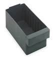 Quantum Storage Systems 25 lb Drawer Storage Bin, High Impact Polystyrene, 5 9/16 in W, 4 5/8 in H, 23 7/8 in L, Gray QED603GY