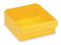 Quantum Storage Systems 25 lb Drawer Storage Bin, High Impact Polystyrene, 8 3/8 in W, 4 5/8 in H, Yellow, 17 5/8 in L QED606YL