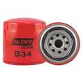 Baldwin Filters Oil Fltr, Spin-On, 3-7/8"x3-11/16"x3-7/8" B34